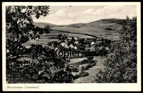 ALTE POSTKARTE OBERSCHLEDORN PANORAMA TOTALANSICHT MEDEBACH Sauerland Ansichtskarte cpa postcard AK