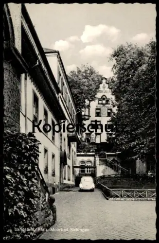 ÄLTERE POSTKARTE LANDSTUHL PFALZ MOORBAD SICKINGEN VW KÄFER VOLKSWAGEN KURVILLA VILLA Ansichtskarte AK cpa postcard