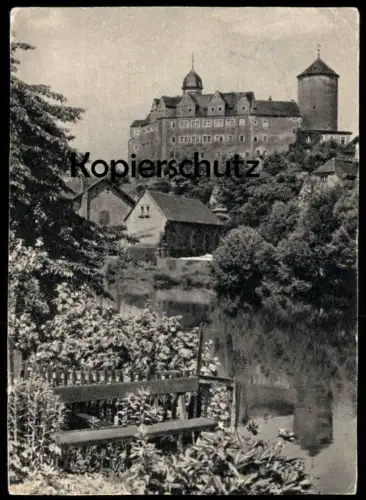 ÄLTERE POSTKARTE SCHLOSS WILDECK IN ZSCHOPAU ERZGEBIRGE ZWISCHEN BROCKEN & OYBIN 1966 Ruhebank Ansichtskarte postcard