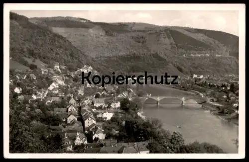 ALTE POSTKARTE ZIEGELHAUSEN IM NECKARTAL BEI HEIDELBERG PANORAMA 1938 cpa postcard