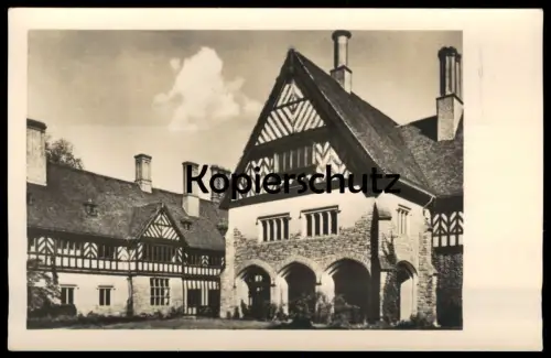 ALTE POSTKARTE POTSDAM CECILIENHOF HISTORISCHE STÄTTE DES POTSDAMER ABKOMMENS TEILANSICHT DES INNENHOFES AK postcard cpa