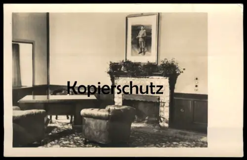 ALTE POSTKARTE POTSDAM CECILIENHOF HISTORISCHE STÄTTE DES POTSDAMER ABKOMMENS ARBEITSZIMMER STALINS PORTRÄT STALIN cpa