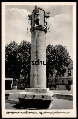 ALTE POSTKARTE WEISSWASSER LAUSITZ GLASMACHERBRUNNEN BRUNNEN fountain fontaine Ansichtskarte AK postcard AK