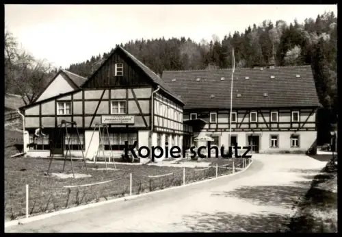 ÄLTERE POSTKARTE HEESELICHT KREIS SEBNITZ BETRIEBSFERIENHEIM HO POTSDAM HEESELICHTMÜHLE POST HOHNSTEIN AK postcard cpa
