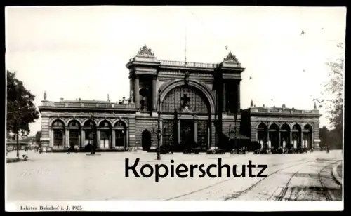 ÄLTERES REPRO FOTO BERLIN LEHRTER BAHNHOF IM JAHR 1925 BAHN BERLIN ARCHIV FOTO RIECHEL station gare photo