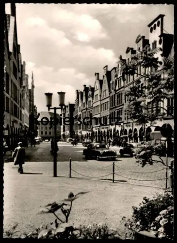 ÄLTERE POSTKARTE MÜNSTER PRINZIPALMARKT MERCEDES VW KÄFER Ansichtskarte postcard cpa AK