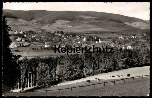 ÄLTERE POSTKARTE OTTBERGEN WESTERBERGLAND PANORAMA GESAMTANSICHT WESTFALEN HÖXTER Ansichtskarte AK cpa postcard