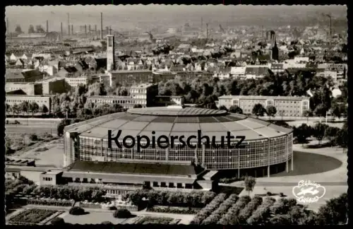 ÄLTERE POSTKARTE DORTMUND WESTFALENHALLE HALLE LUFTBILD Veranstaltungshalle AK cpa postcard Ansichtskarte