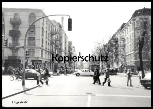ÄLTERE REPRO POSTKARTE HAMBURG EPPENDORF HEGESTRASSE AUTOS AUTO Ampel Ansichtskarte AK cpa postcard