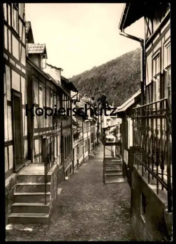 ÄLTERE POSTKARTE ILFELD BURGSTRASSE HARZTOR KREIS NORDHAUSEN HARZ Ansichtskarte AK cpa postcard