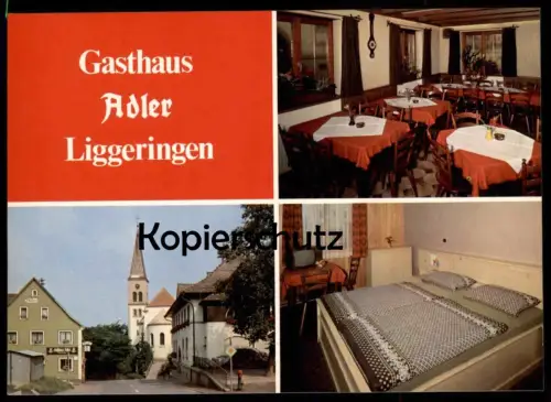 ÄLTERE POSTKARTE LIGGERINGEN GASTHAUS ADLER FAMILIE ZUNFTMEISTER RADOLFZELL Barometer Ansichtskarte cpa postcard