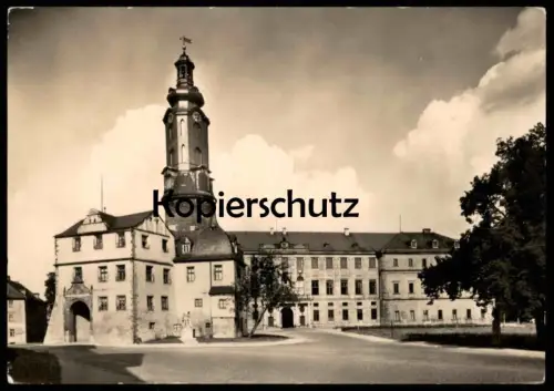 ALTE POSTKARTE WEIMAR SCHLOSS SITZ DER NATIONALEN FORSCHUNGS- UND GEDENKSTÄTTEN BIBLIOTHEK DER DEUTSCHEN KLASSIK library