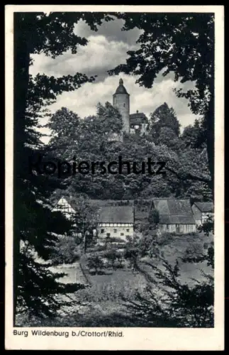 ALTE POSTKARTE BURG WILDENBURG BEI CROTTORF FRIESENHAGEN Kirchen Sieg Krottorf castle chateau Ansichtskarte cpa postcard