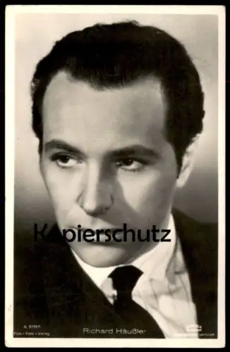 ALTE POSTKARTE RICHARD HÄUSSLER FILM-SCHAUSPIELER FILM FOTO VERLAG BAVARIA actor acteur AK Ansichtskarte postcard cpa