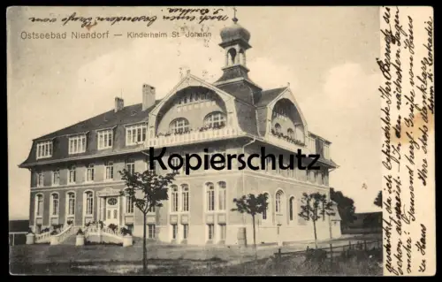 ALTE POSTKARTE OSTSEEBAD NIENDORF KINDERHEIM ST. JOHANN Timmendorfer Strand Ansichtskarte AK cpa postcard
