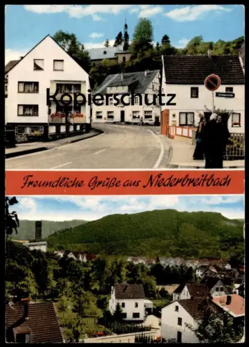 ÄLTERE POSTKARTE FREUNDLICHE GRÜSSE AUS NIEDERBREITBACH WIED Waldbreitbach Neustadt Ansichtskarte AK cpa postcard