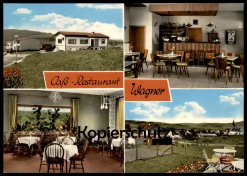 ÄLTERE POSTKARTE LEUN HESSEN CAFÉ RESTAURANT MAIR LUISE WAGNER AUTOMAT SPIELAUTOMAT Ansichtskarte AK postcard cpa