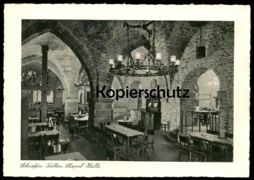 ALTE POSTKARTE TRIER SCHIEFFER KELLER STAPEL-HALLE ERBAUT UM 1200 cellar Ansichtskarte postcard cpa AK