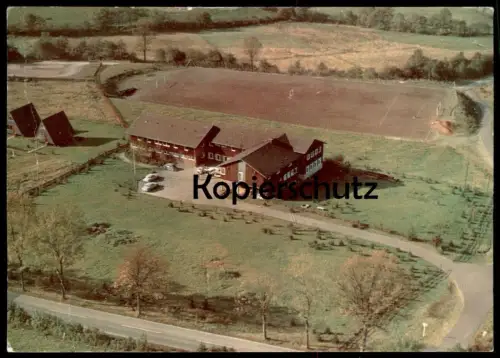 ÄLTERE POSTKARTE OBERHUNDEM JUGENDHERBERGE PANORAMA TOTALANSICHT Kirchhundem Sauerland Ansichtskarte cpa postcard AK