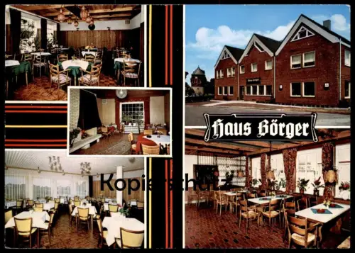 ÄLTERE POSTKARTE DAVENSBERG BEZ. MÜNSTER GASTWIRTSCHAFT HAUS BÖRGER WILHELM & ELISABETH ELVERING ASCHEBERG Ansichtskarte