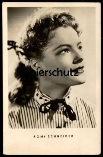 ALTE POSTKARTE ROMY SCHNEIDER FILM-SCHAUSPIELERIN VEB VOLKSKUNSTVERLAG REICHENBACH DDR actress acteur Film Foto postcard