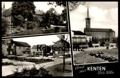 ÄLTERE POSTKARTE GRUSS AUS KENTEN BEZIRK KÖLN BERGHEIM ERFT Ansichtskarte AK cpa postcard