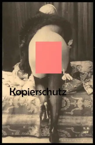 ÄLTERE REPRO ? POSTKARTE AKT NACKTE FRAU EROTIK POPO eroticism femme nus nude woman bottom nudity postcard