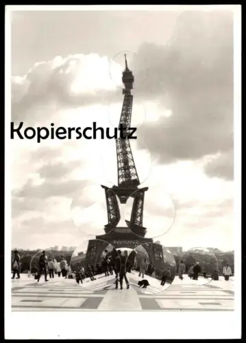 ÄLTERE POSTKARTE PARIS 1964 POL BURY CINÉTISATION LA TOUR EIFFEL EIFFELTURM FRANCE Frankreich cpa postcard AK