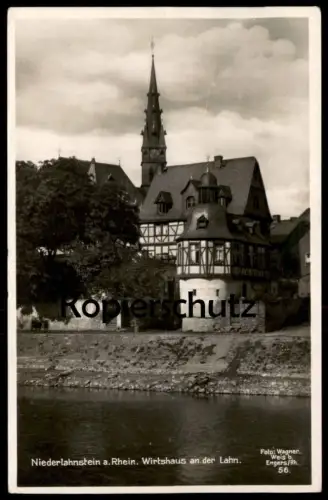 ALTE POSTKARTE NIEDERLAHNSTEIN WIRTSHAUS AN DER LAHN GASTHAUS Ansichtskarte AK cpa postcard