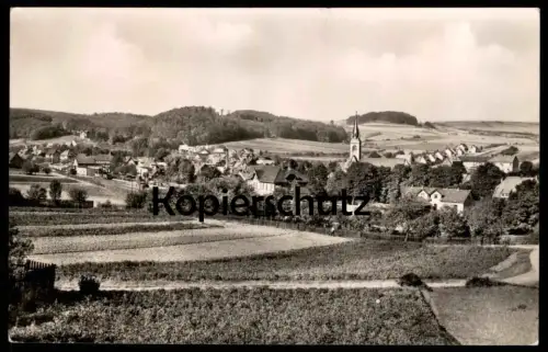 ÄLTERE POSTKARTE SOMMERFRISCHE WORBIS EICHSFELD PANORAMA WIESEN UND FELDER THÜRINGEN Ansichtskarte AK cpa postcard
