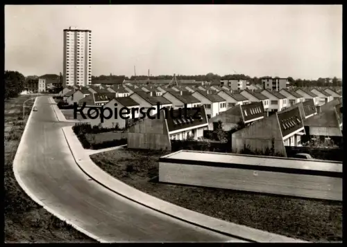 ÄLTERE POSTKARTE FRANKENTHAL PFALZ CARL-BOSCH SIEDLUNG HOCHHAUS ARCHITEKTUR architecture AK Ansichtskarte cpa postcard