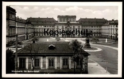 ALTE POSTKARTE MANNHEIM IM SCHLOSSHOF SCHLOSS castle chateau Ansichtskarte AK postcard cpa