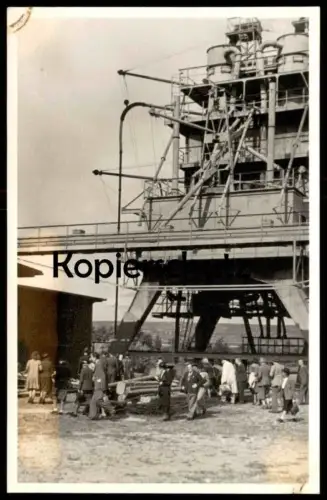 ALTE FOTO POSTKARTE KREMS AN DER DONAU ELEVATOR IM KREMSER HAFEN 1946 Niederösterreich Österreich postcard cpa photo