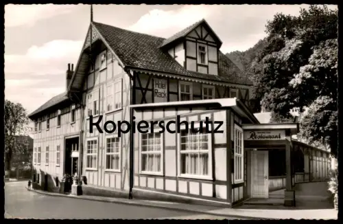 ÄLTERE POSTKARTE BAD SOODEN-ALLENDORF HOTEL RESTAURANT RACK NEUZEITLICHES HAUS CLUBZIMMER HESSEN Ansichtskarte postcard