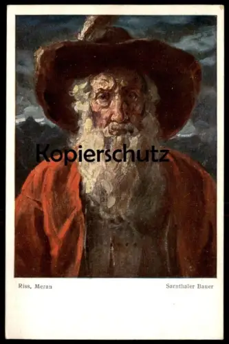 ALTE KÜNSTLER POSTKARTE SARNTHALER BAUER THOMAS RISS MERAN SARNTALER SARNTAL SARNTHEIN Ansichtskarte AK postcard