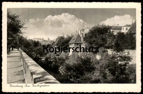 ÄLTERE POSTKARTE NÜRNBERG AM STADTGRABEN PANORAMA STEMPEL REICHSPARTEITAG 1935 Ansichtskarte AK postcard cpa