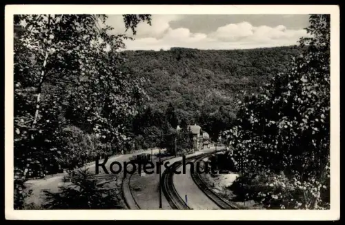 ALTE POSTKARTE BAHNHOF VORMWALD GILLERBERG 653 METER ANGENEHMER FAMILIENAUFENTHALT HILCHENBACH station gare postcard