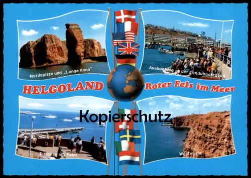ÄLTERE POSTKARTE HELGOLAND ROTER FELS IM MEER AUSBOOTUNG AN DER LANDUNGSBRÜCKE ERDE Schiff ship postcard Ansichtskarte