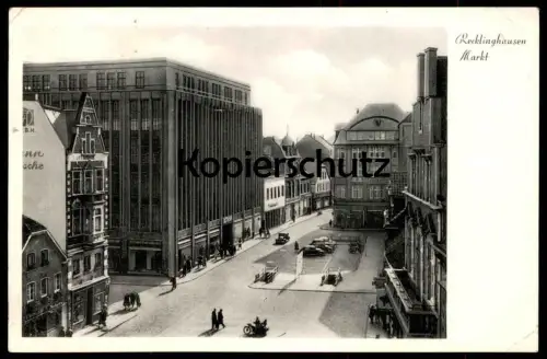 ALTE POSTKARTE RECKLINGHAUSEN MARKT Ansichtskarte cpa AK postcard