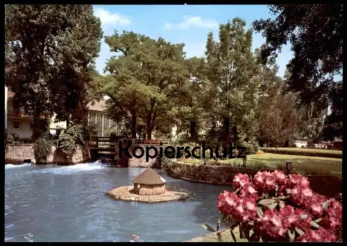 ÄLTERE POSTKARTE SIEGBURG AM MÜHLENGRABEN VOGELHAUS NISTPLATZ ENTENTEICH WEHR Ansichtskarte postcard cpa AK
