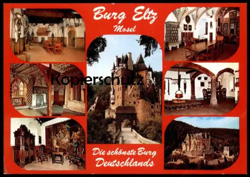 ÄLTERE POSTKARTE BURG ELTZ DIE SCHÖNSTE BURG Wierschem Maifeld Polch Schloss castle chateau Ansichtskarte cpa postcard