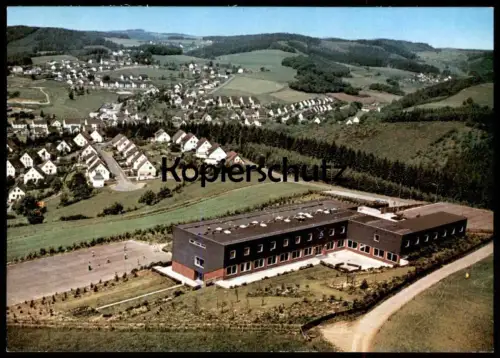 ÄLTERE POSTKARTE JUGENDHERBERGE MORSBACH SIEG TOTALANSICHT PANORAMA Gesamtansicht Total Ansichtskarte cpa AK postcard