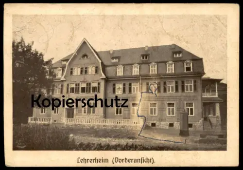 ALTE POSTKARTE RHÖNDORF LEHRERHEIM VORDERANSICHT 1916 BAD HONNEF AK Ansichtskarte cpa postcard