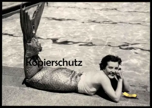 ÄLTERE POSTKARTE NIXE MEERJUNGFRAU ERICSSON HANDY Mobiltelefon mobile phone mermaid sirène Ansichtskarte AK cpa postcard