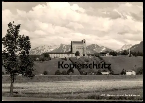 ÄLTERE POSTKARTE GENERALOBERST BECK KASERNE SONTHOFEN BAYERN ALLGÄU Ludwig Beck Bundeswehr Ansichtskarte AK cpa postcard