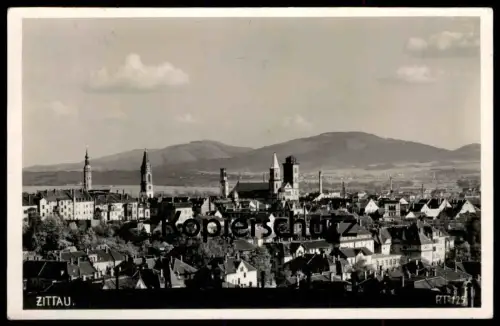 ALTE POSTKARTE ZITTAU PANORAMA TOTALANSICHT 1939 Oberlausitz Sachsen Ansichtskarte AK cpa postcard