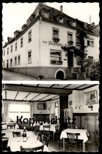 ÄLTERE POSTKARTE GASTHAUS ZEHNTHOF REIL AN DER MOSEL BESITZER J. MÜLLER-NIESEN WEINGUT RUF BULLAY SELEKTA SPIELAUTOMAT