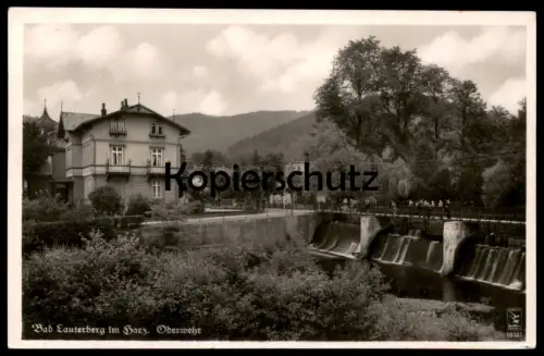 ALTE POSTKARTE BAD LAUTERBERG IM HARZ ODERWEHR WEHR FLUSS ODER AK Ansichtskarte postcard cpa