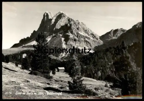 ÄLTERE POSTKARTE SASS DE PUTIA PEITLERKOFEL BRIXEN Trentino Dolomiten Dolomiti Bressanone Italia Italien Ansichtskarte