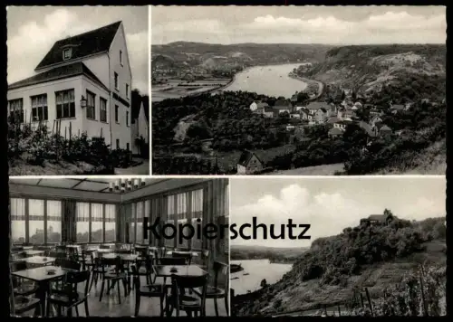 ALTE POSTKARTE OCKENFELS AM RHEIN GASTHOF ZUM APOSTELNBERG EIGENER WEINBAU TELEFON LINZ Ansichtskarte AK cpa postcard